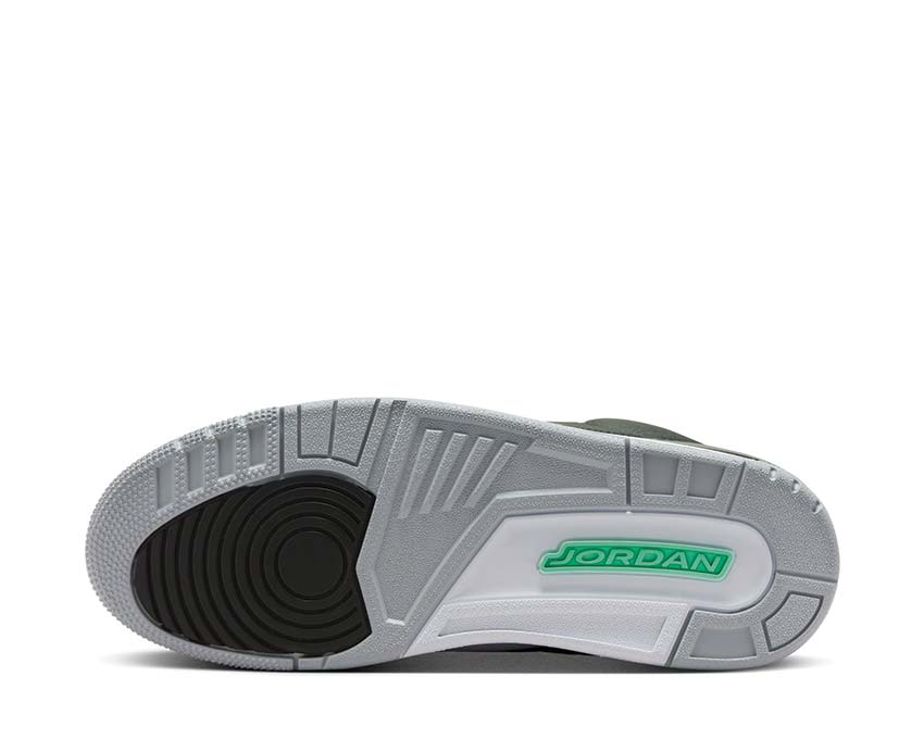 Jordan Air Jordan 3 Retro Green Glow Black Green Glow Wolf Grey White — vue arrière