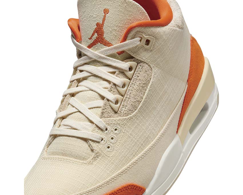 Air Jordan 3 Retro Tex W Starfish vue latérale — matière TEX beige starfish