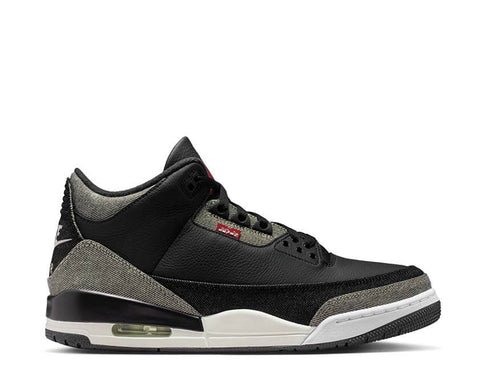 Air Jordan 3 x Levi's Black — sneaker homme denim noir Levi's Jordan 3