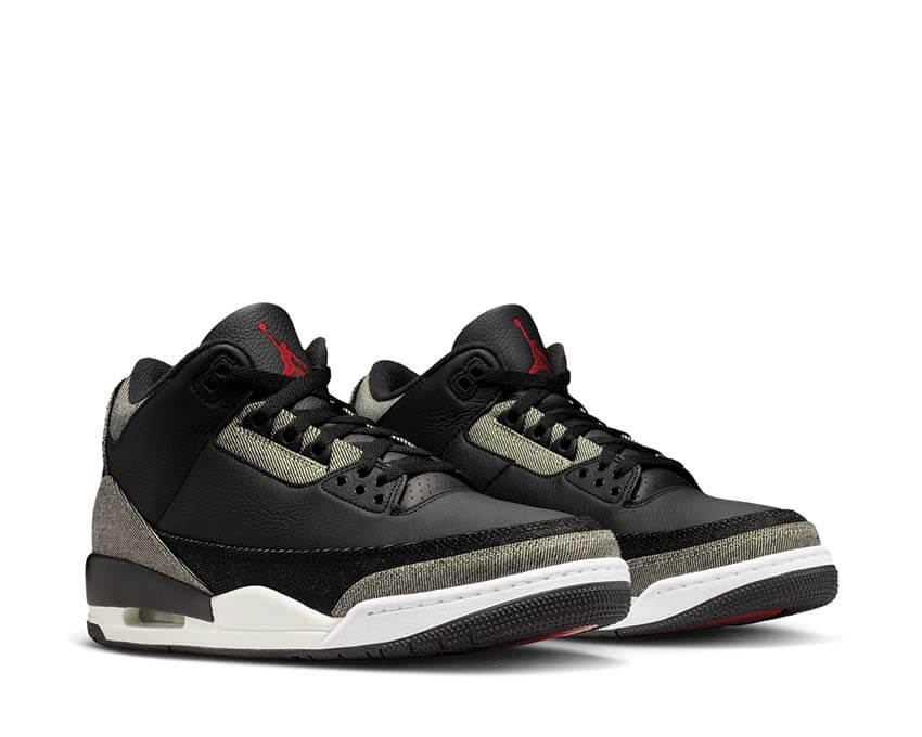 Air Jordan 3 x Levi's Black semelle — Air visible Jordan 3 Levi's noir