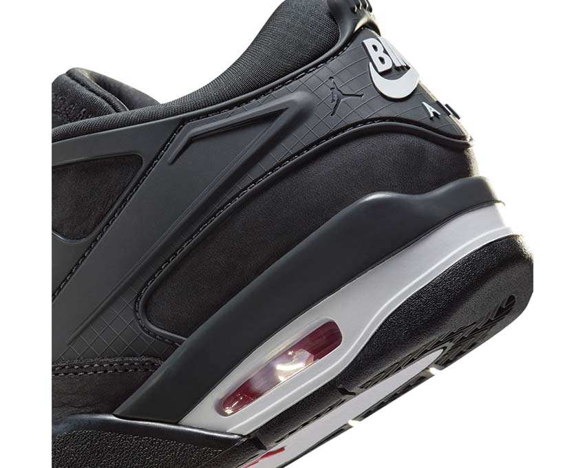 Air Jordan 4 RM SP GS x Nigel Sylvester vue latérale — tige mesh anthracite enfant