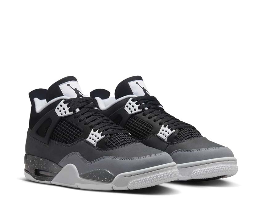 Air Jordan 4 Retro Fear Black White sole — visible Air unit Jordan 4 Fear