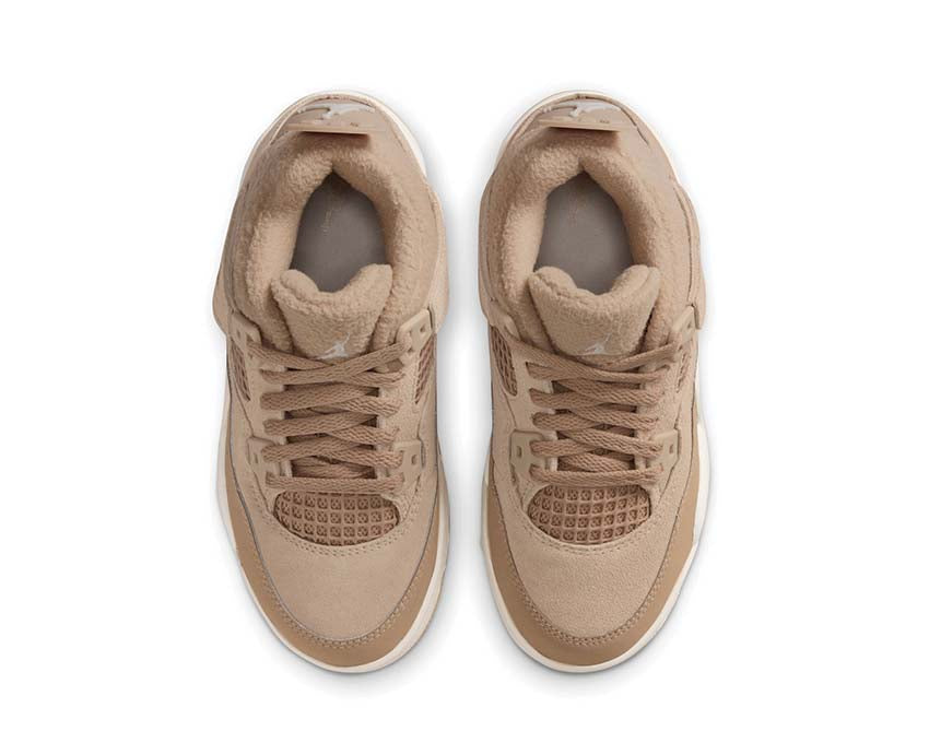 Air Jordan 4 Retro PS Cozy Beige — vue arrière Jordan 4 préscolaire Cozy