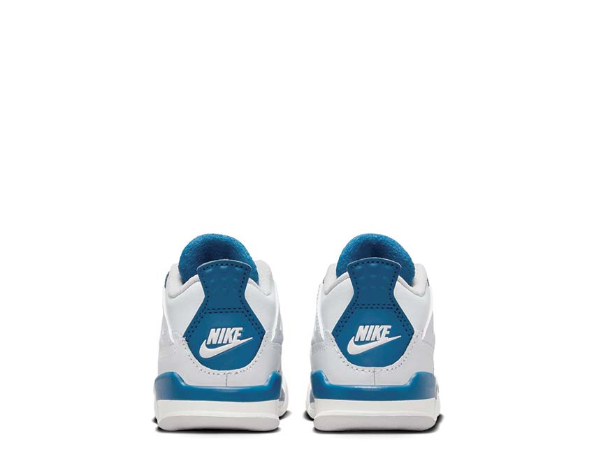 Air Jordan 4 Retro TD Industrial Blue détail — filet mesh bleu industriel