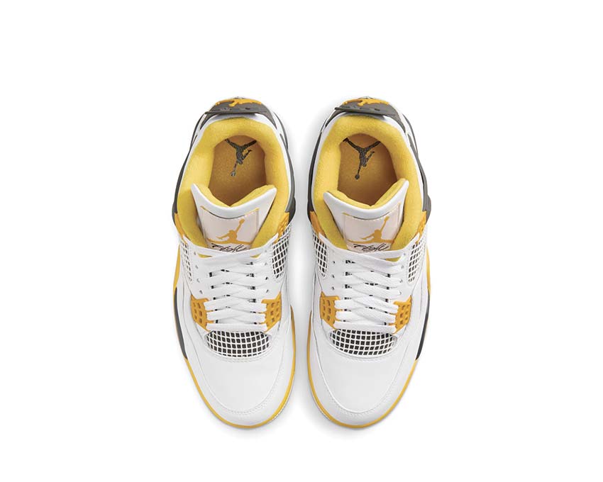 Jordan Air Jordan 4 Retro Vivid Sulfur détail — tige mesh sulfur Jordan 4
