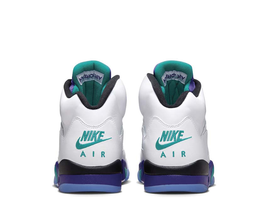 Air Jordan 5 Retro OG Grape — semelle translucide grape ice et Air visible