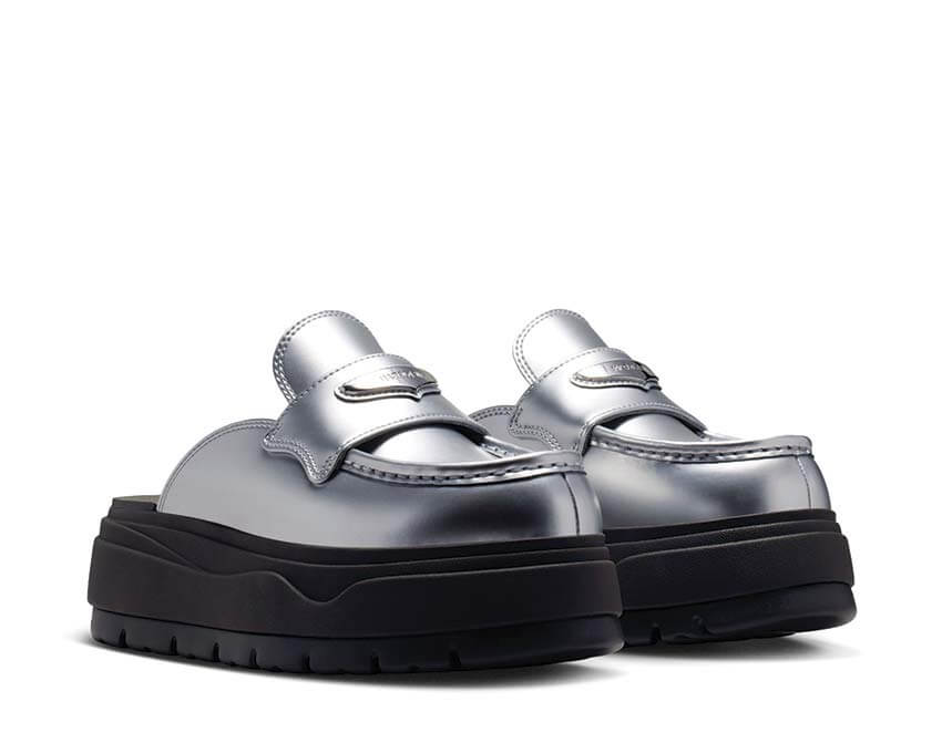 Air Jordan Mule SE W Metallic Silver — vue arrière plateforme mousse Nike Air