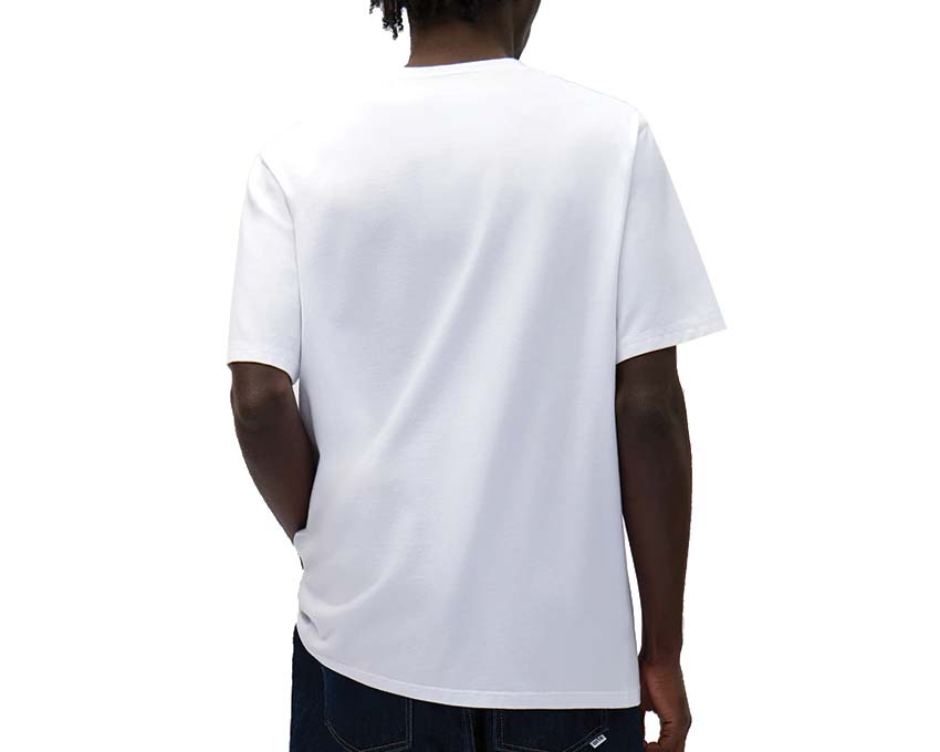 Arte Big Flower T-shirt White vista lateral — detalle flor gráfica