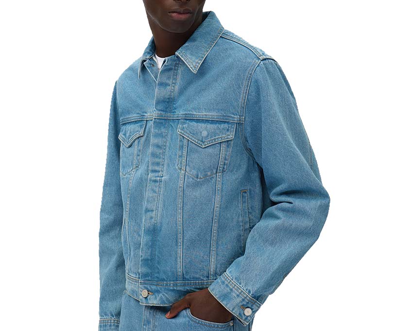 Arte Bird Back Jacket Bleach detail — bird embroidery back jacket