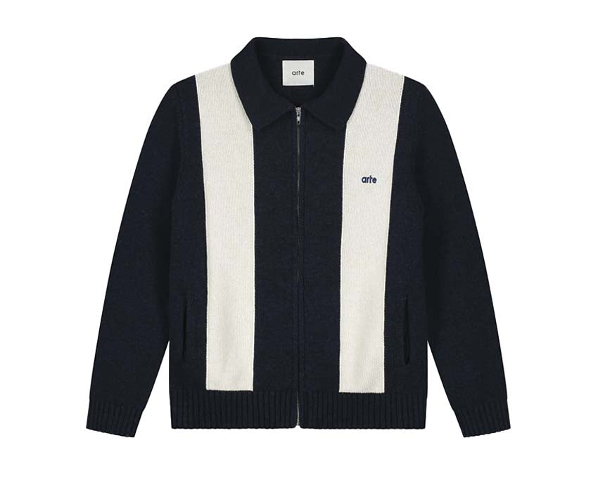 Arte Cardigan Blue — cardigan homme bleu boutonné