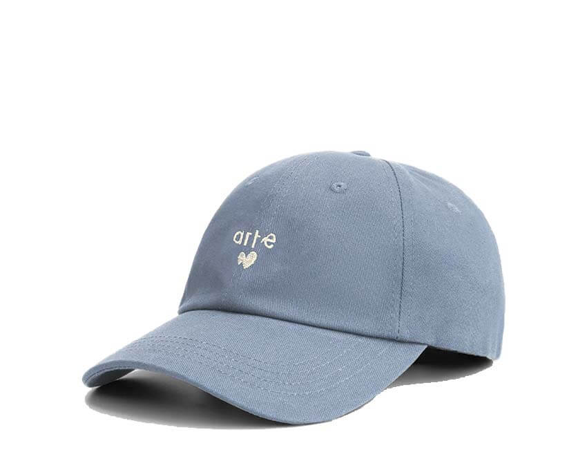 Arte Heart Logo Cap Bleu — casquette unisexe logo cœur brodé ajustable