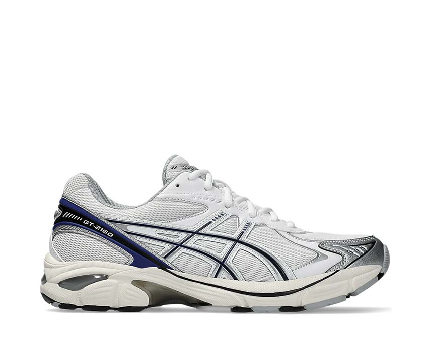 Asics GT-2160 White/Deep Marine — running rétro homme stabilité et amorti