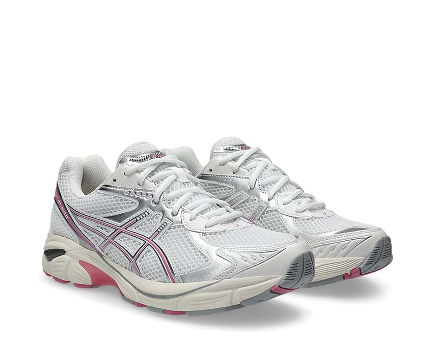 Asics GT-2160 White/Sweet Pink vue latérale — tige mesh et suède rétro