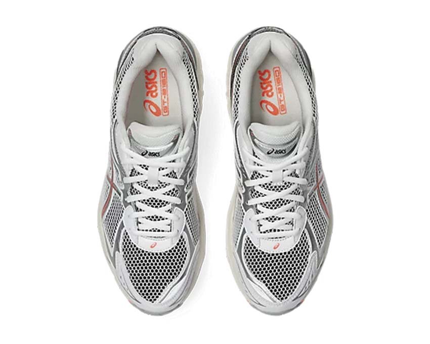 Asics GT-2160 Sun Coral détail — coloris blanc corail solaire unisexe