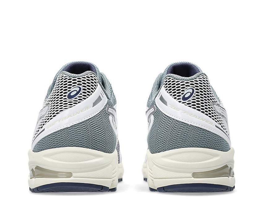 Asics Gel-DS Trainer 14 White/Pure Silver détail — mesh et TPU léger
