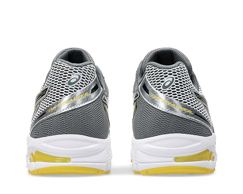 Asics Gel-DS Trainer 14 White/Tai-Chi Yellow détail — mesh et TPU léger