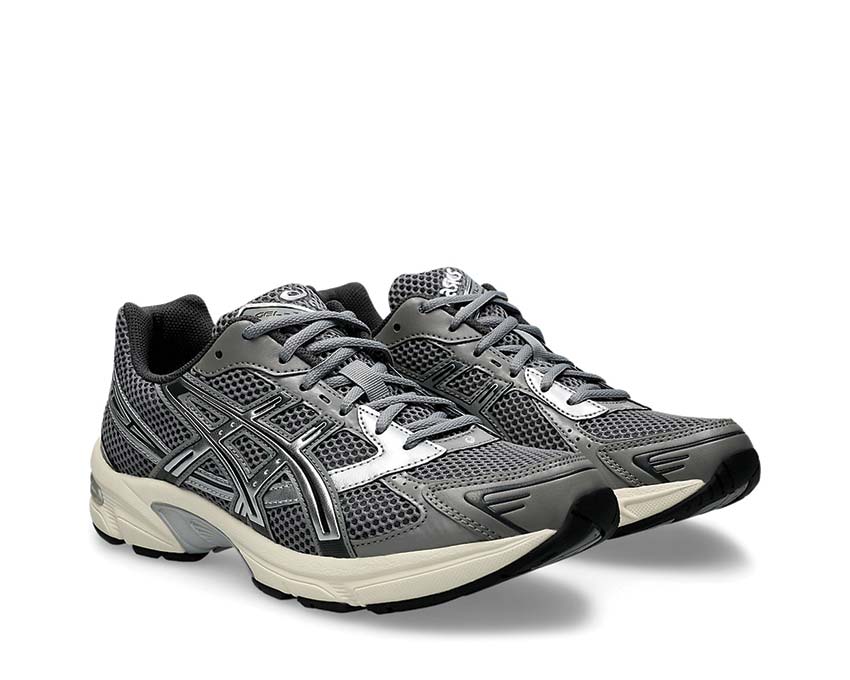 Asics Gel 1130 Clay Grey/Pure Silver vue latérale — tige mesh et overlay rétro