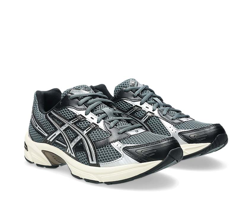 Asics Gel 1130 Steel Grey vue latérale — tige mesh et overlay rétro