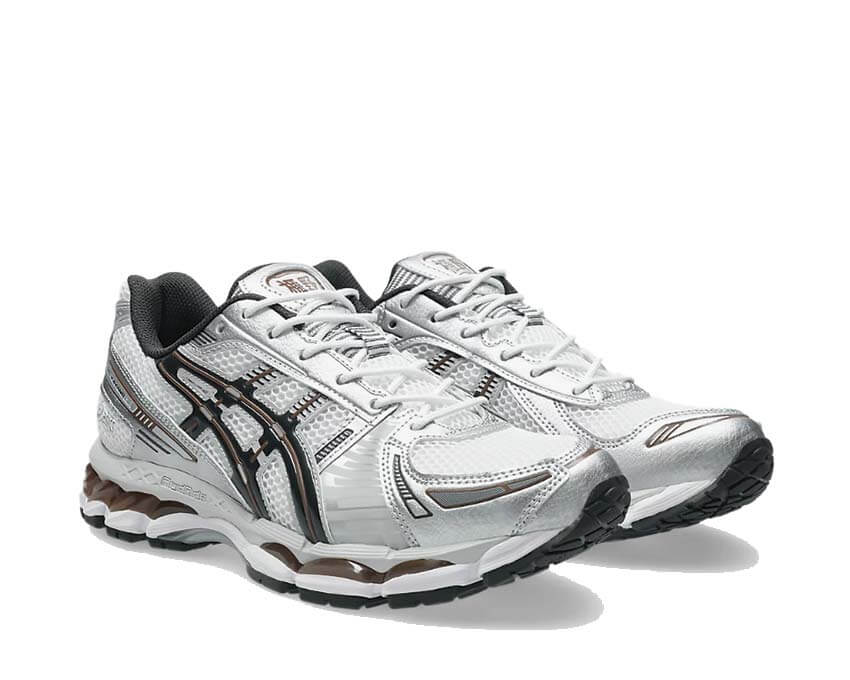 Asics Gel Kayano 12.1 Graphite Grey vue latérale — tige mesh vintage