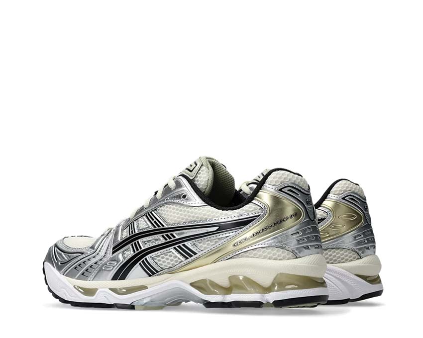 Asics Gel Kayano 14 Birch/Pure Silver semelle — amorti Gel avant/arrière