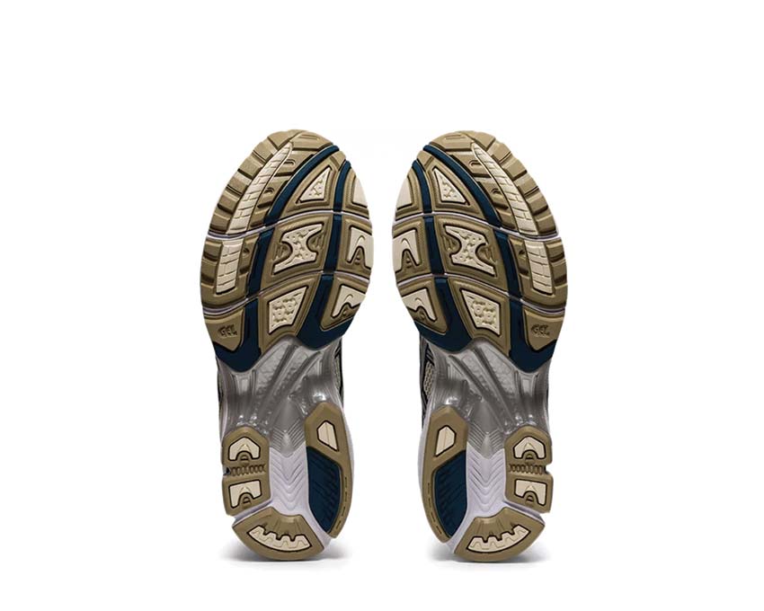 Asics Gel Kayano 14 Cream/Pure Silver arrière — amorti Gel talon