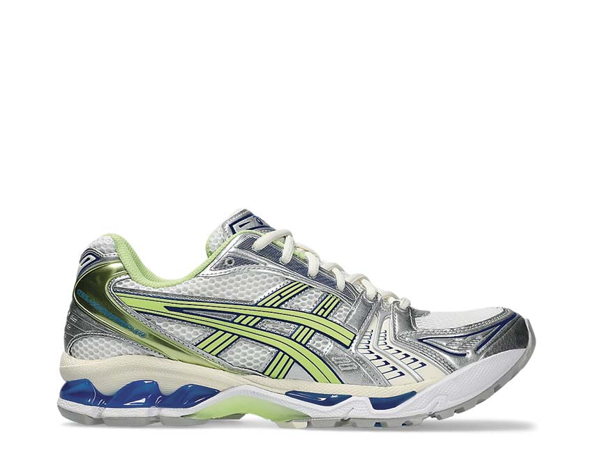 Asics Gel Kayano 14 White/Lime Green — running rétro femme amorti Gel