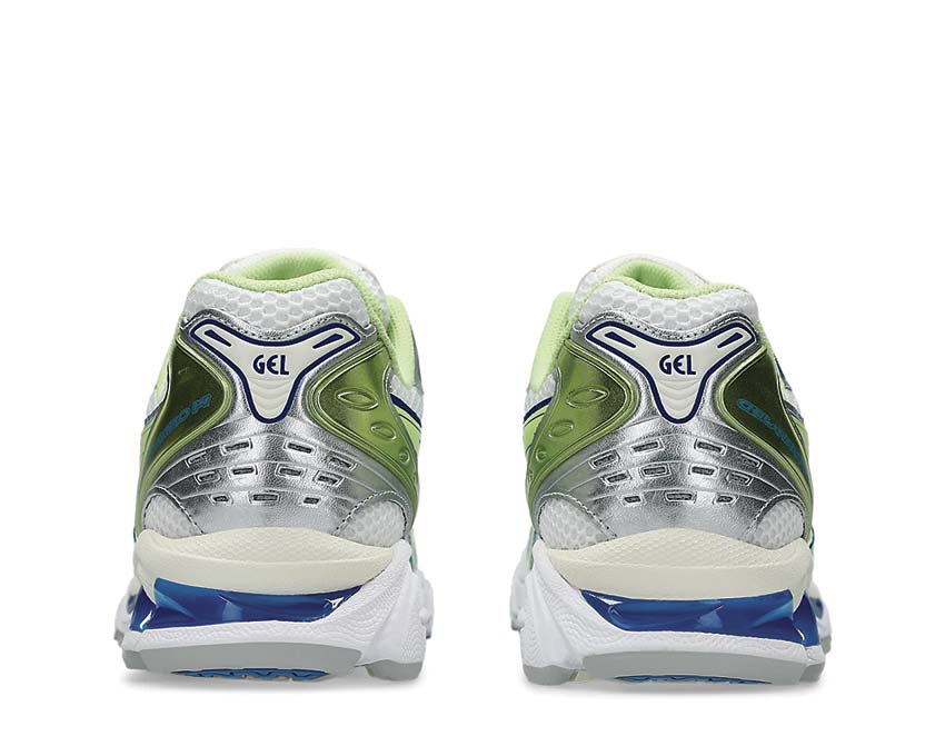Asics Gel Kayano 14 White/Lime Green semelle — amorti Gel avant/arrière
