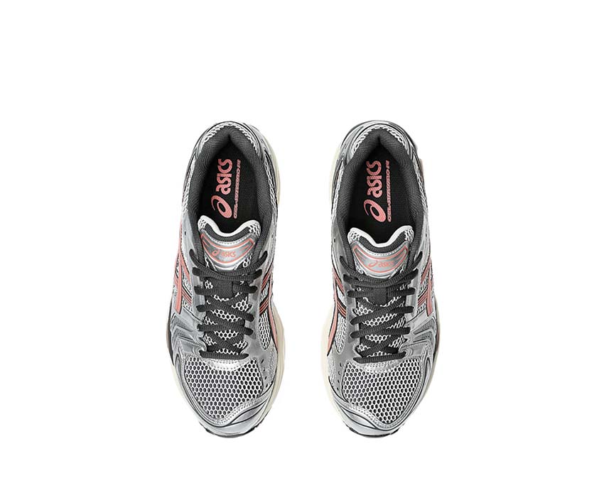 Asics Gel Kayano 14 Papaya White/Papaya arrière — amorti Gel talon
