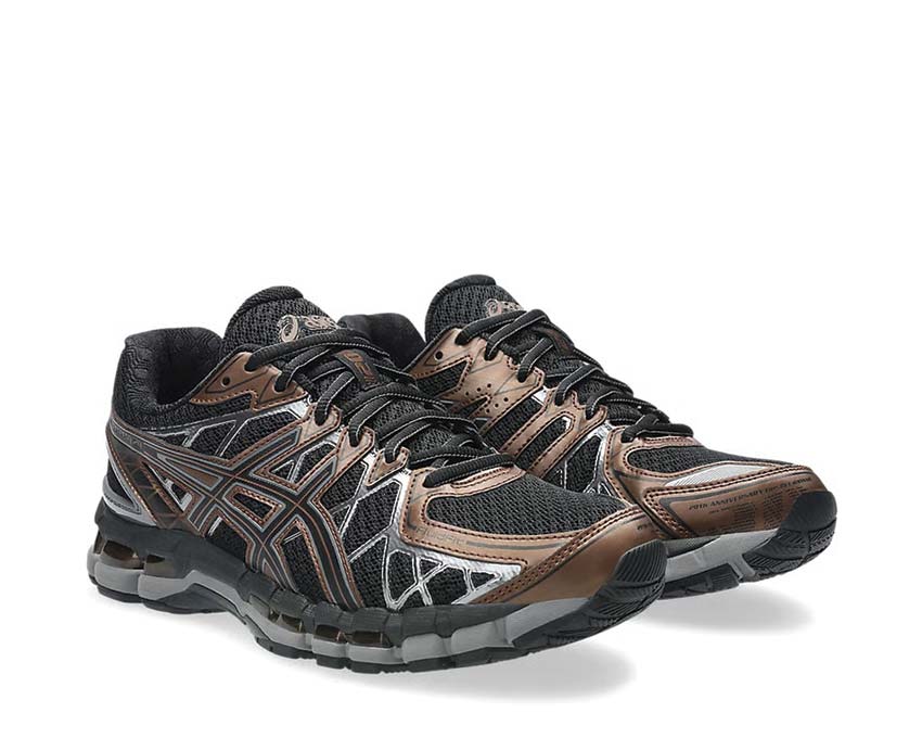 Asics Gel Kayano 20 Reddish Brown vue latérale — tige mesh respirante