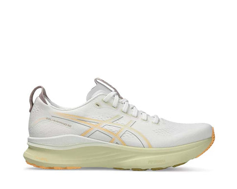 Asics Gel Kayano 32 White/Orange Glow — running homme stabilité Gel