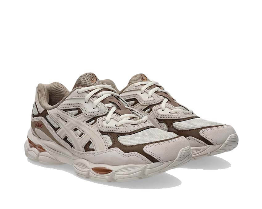 Asics Gel NYC Beige vue latérale — tige mesh vintage
