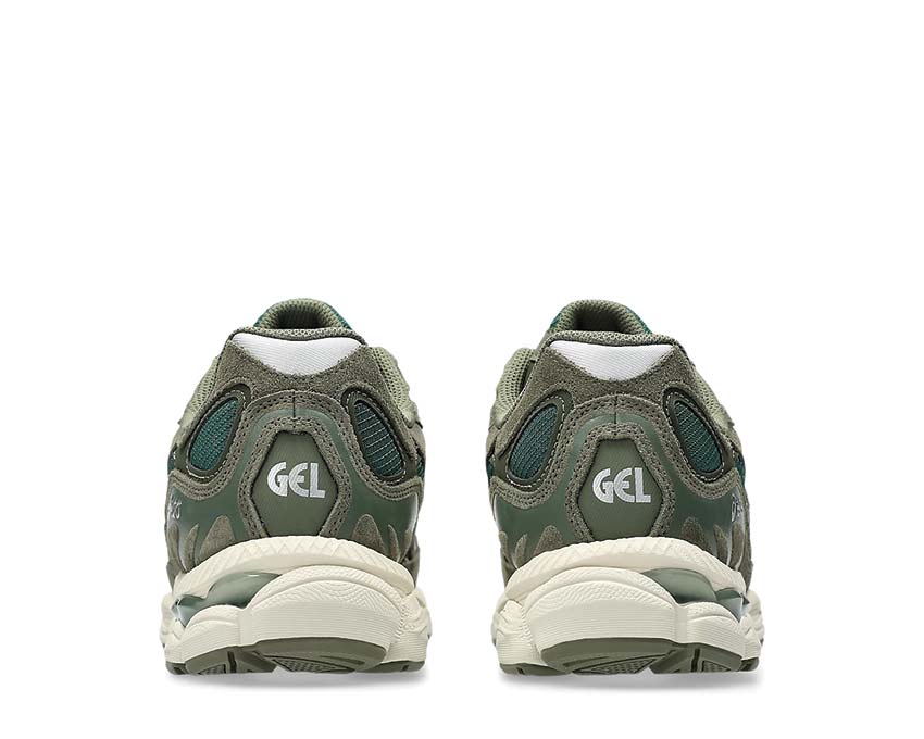 Asics Gel NYC Olive Canvas semelle — amorti Gel rétro