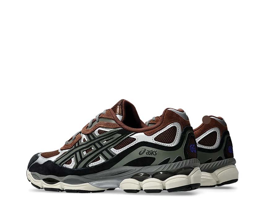 Asics Gel NYC Reddish Brown/Black suela — amortiguación Gel NYC running