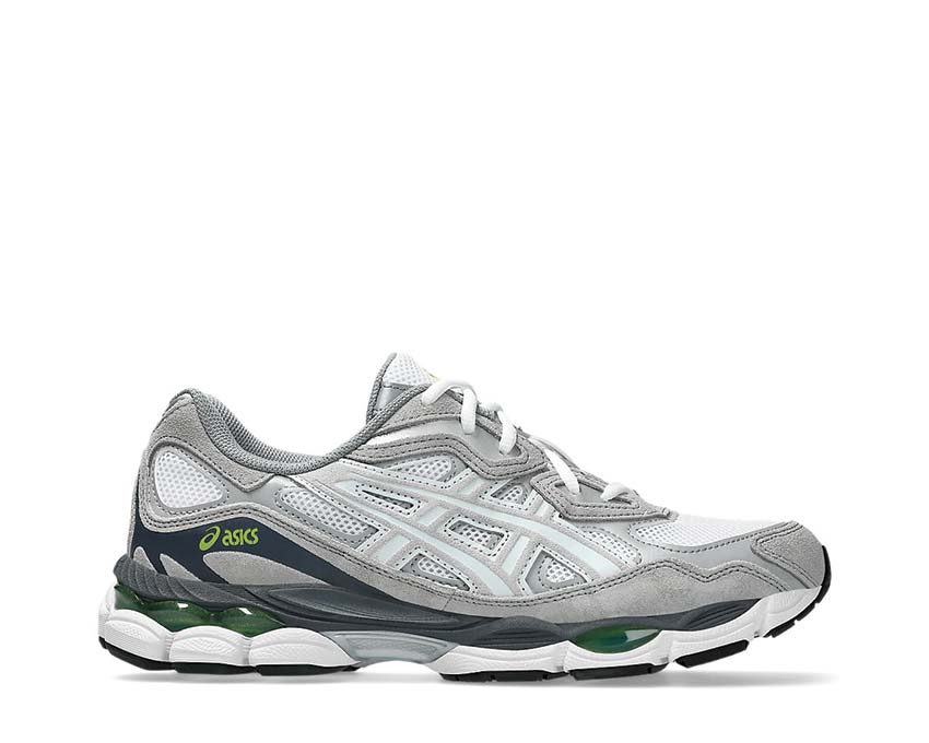 Asics Gel NYC White/Glacier Grey — running rétro mixte amorti Gel