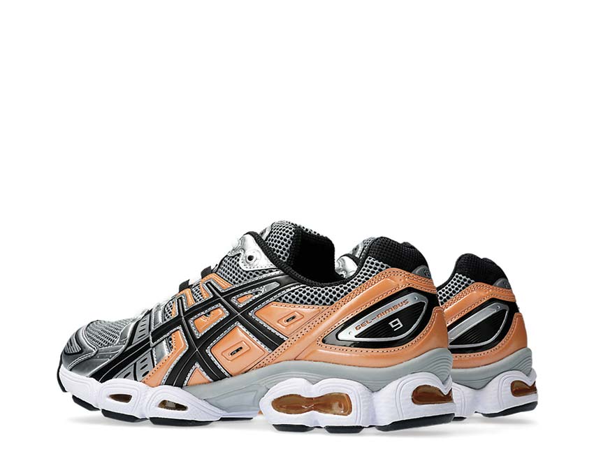 Asics Gel Nimbus 9 Sheet Rock/Orange Lily semelle — amorti Gel premium
