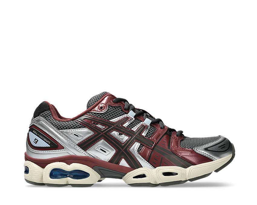 Asics Gel Nimbus 9 Truffle Grey Dark Cherry — running homme amorti GEL noirfonce.eu