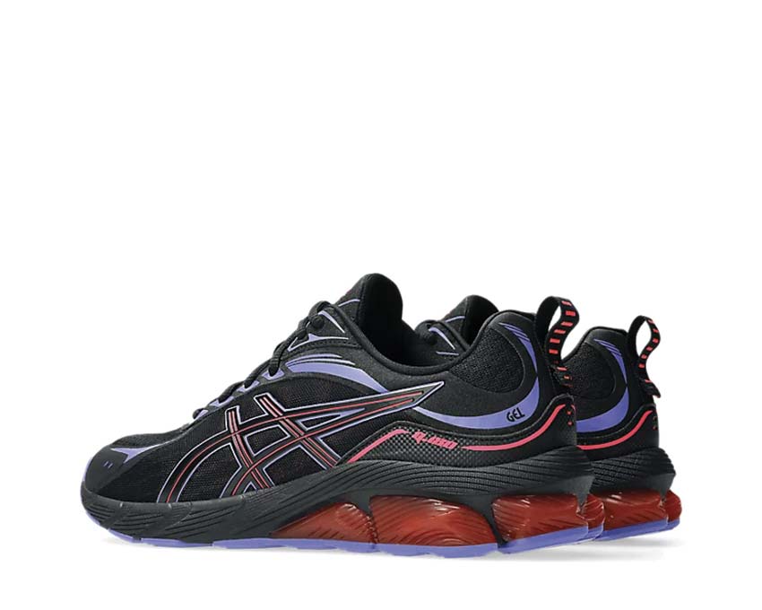 Asics Gel Quantum 180 VIII Black/Diva Pink suela — amortiguación Gel máxima