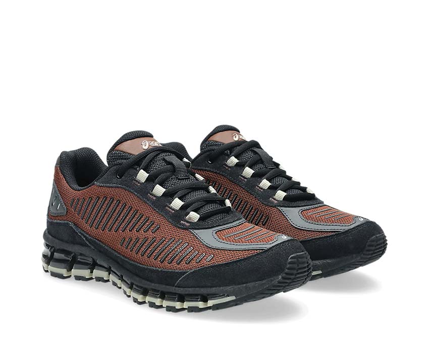 Asics Gel Quantum 360 I Amp Reddish Brown vue latérale — tige mesh structurée