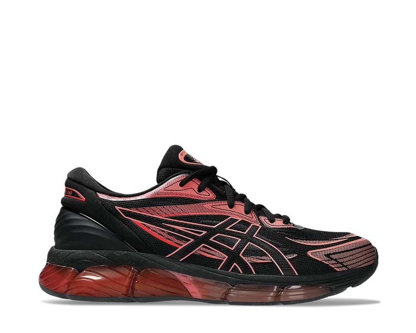 Asics Gel Quantum 360 VIII Black/Cayenne — running homme technologie Gel 360 amorti maximal