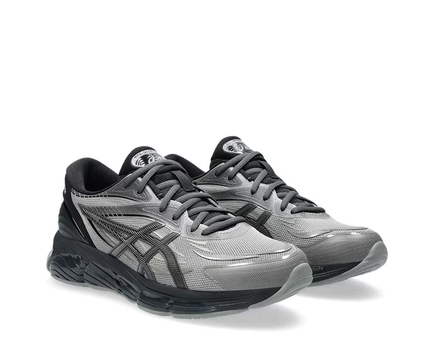 Asics Gel Quantum 360 VIII Clay Grey/Black vue latérale — tige mesh respirante