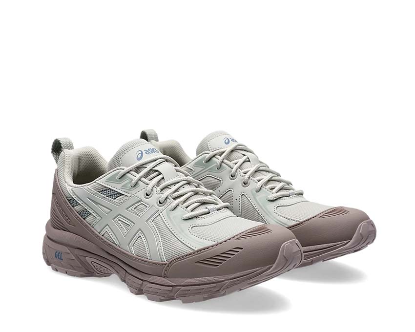 Asics Gel Venture 6 Shield Mauve Grey/Oyster Grey vista lateral — membrana impermeable