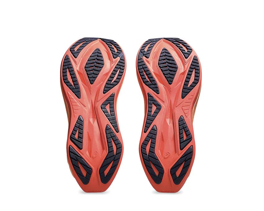 Asics Superblast 2 Greyish Purple/Coral Reef détail — tige mesh léger running