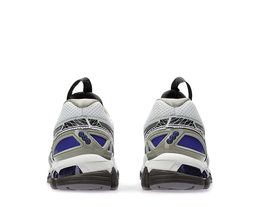 Asics UB10-S Gel Kayano 20 Kiko Kostadinov Glacier Grey/Lavender Grey détail — tige collaboration