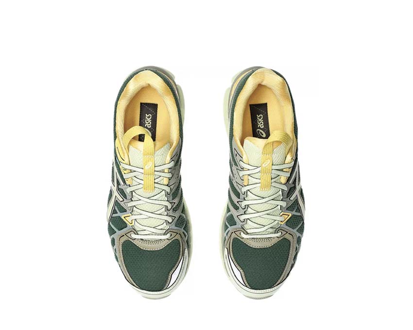 Asics UB10-S Gel Kayano 20 Kiko Kostadinov Hunter Green/Jade rear view — Gel cushioning collaboration