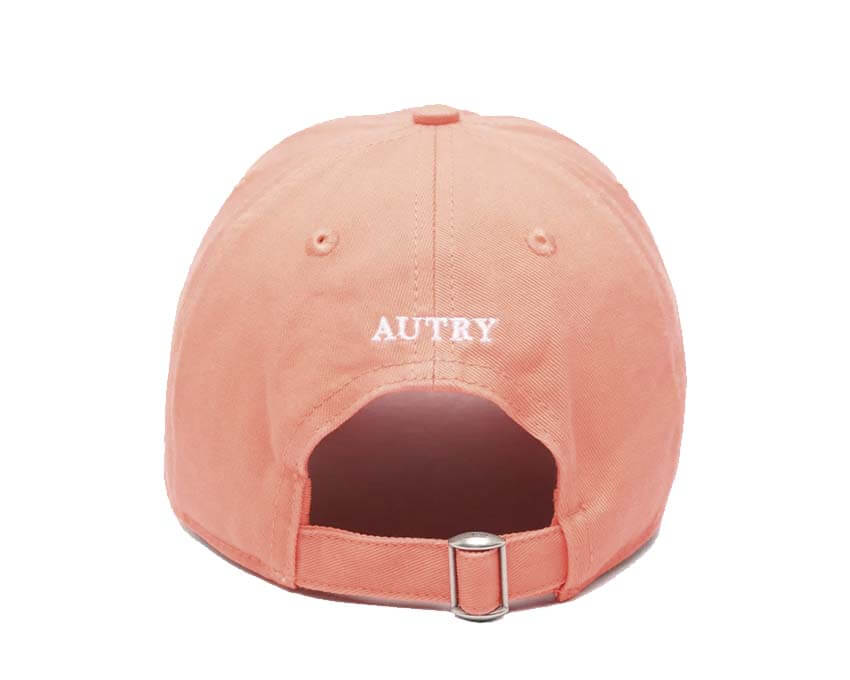 Autry Casquette Logo Femme Beige dos — velcro réglable casquette Autry lifestyle
