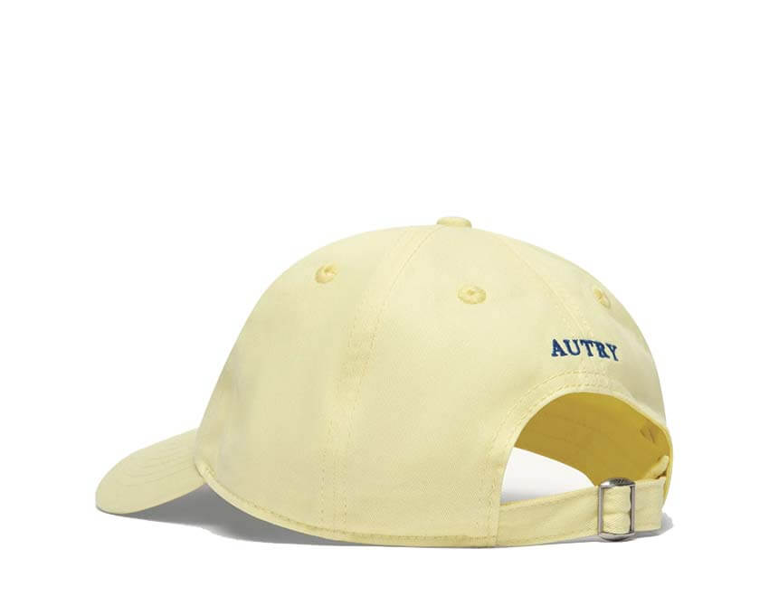 Autry Casquette Logo Beige vue latérale — coton premium logo Autry lifestyle