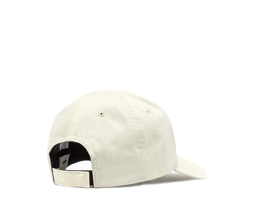 Autry Casquette Main Brodée Crème dos — velcro réglable coton premium lifestyle Autry
