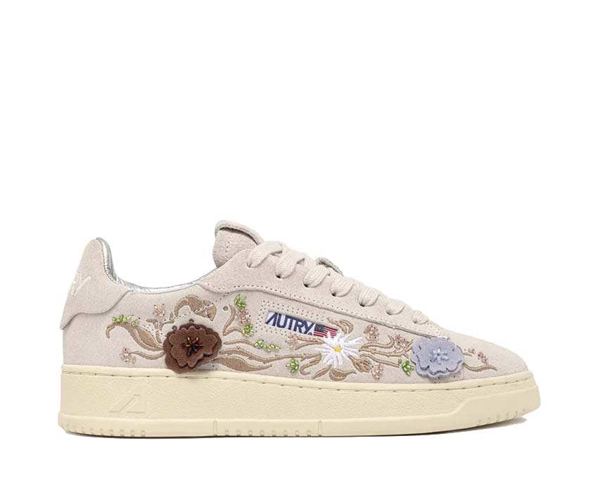 Autry Dallas Low W Floral Multicolor — sneakers femme cuir imprimé floral coloré lifestyle