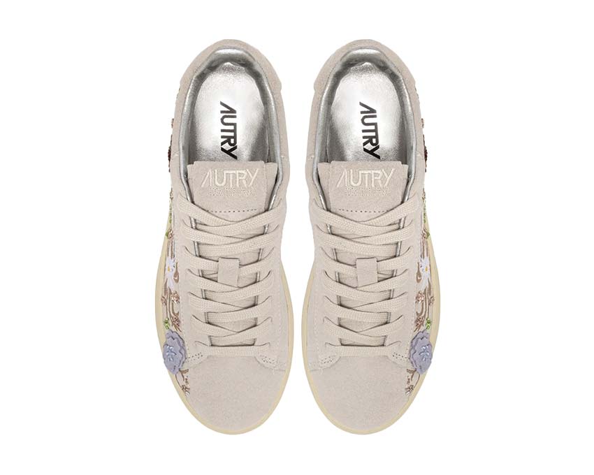 Autry Dallas Low W Floral Multicolor détail — imprimé floral cuir premium Autry Dallas