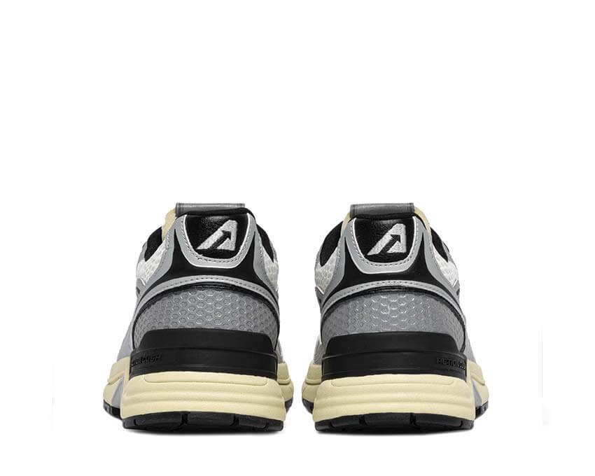 Autry Hyperway Low Silver détail — détail mesh silver logo Autry
